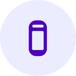 lavender circle with darker purple butterflymx intercom icon in center