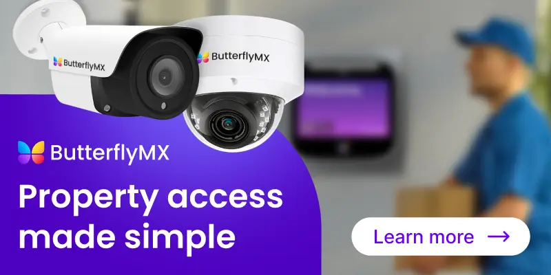 ButterflyMX Dome and Bullet Security Cameras CTA