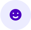 Purple smiley face