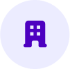 Purple building icon for property manager resources