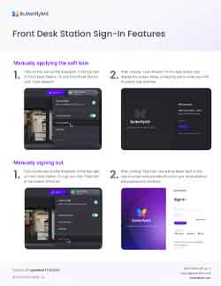 ButterflyMX Front Desk Station Sign In Features