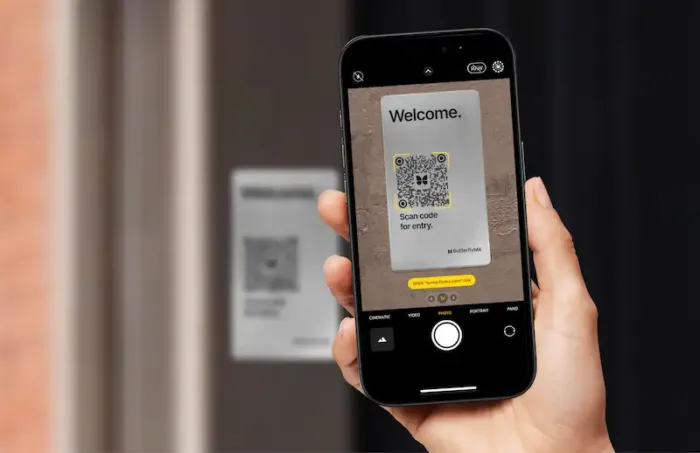 how to use the butterflymx qr code intercom