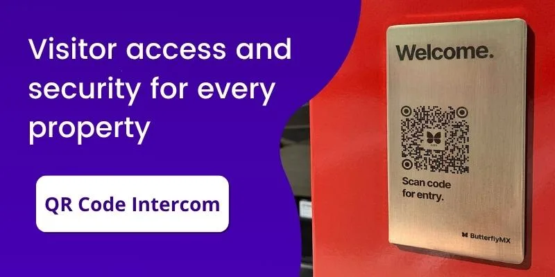 Learn more about the ButterflyMX QR Code Intercom.