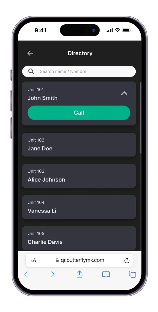 intercom directory