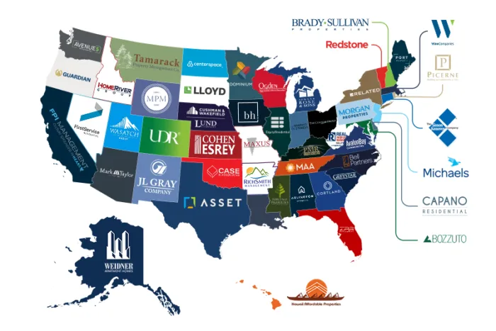 Discover ButterflyMX's list of the top property management company in each state in 2025.