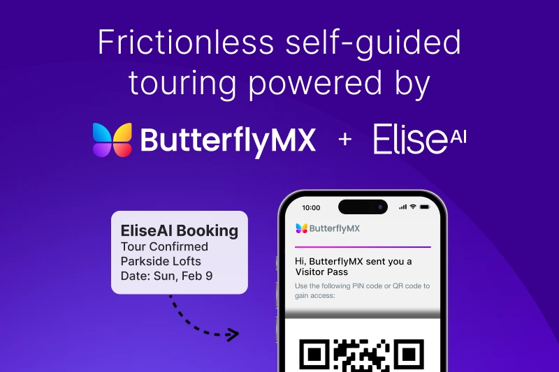 ButterflyMX Now Integrates with EliseAI to Offer Seamless Self-Guided Tours