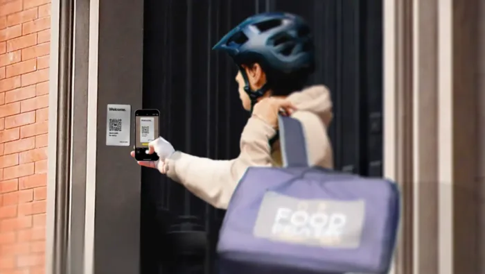 qr code intercom delivery butterflymx