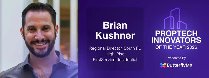 Proptech Innovator of Year 2026, Brian Kushner