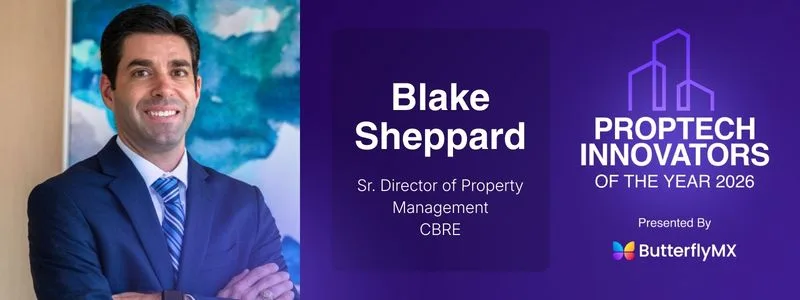 Proptech Innovator of Year 2026, Blake Sheppard