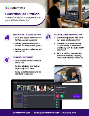 butterflymx_guardhouse_station_fact_sheet ButterflyMX Guardhouse Station