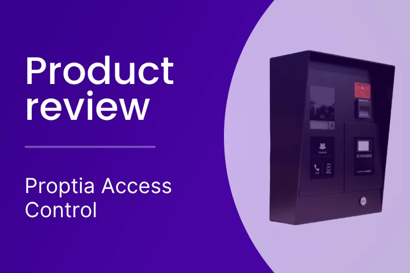 Review of the Proptia access control system.