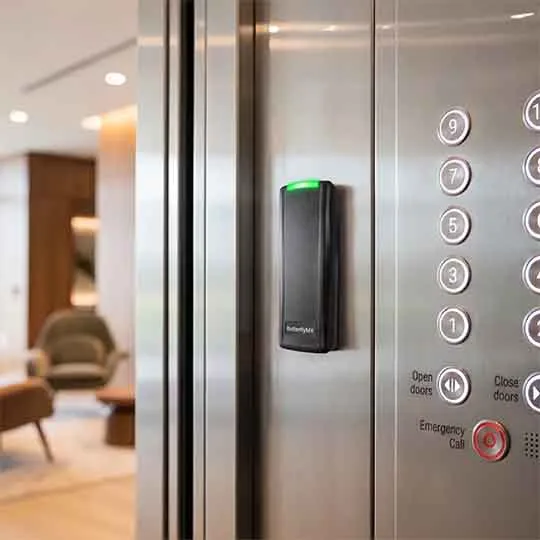 ButterflyMX elevator access control reader