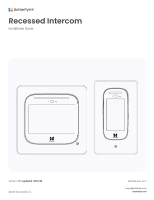 Recessed Installation Guide