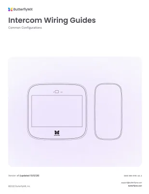 video intercom wiring guides