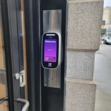 ButterflyMX 8in Video Intercom installation.