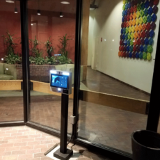 11.6" Surface Intercom on Standard Pedestal