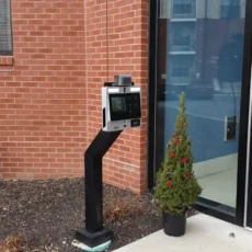 11.6" Surface Intercom on Gooseneck Pedestal