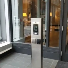 7" Recessed Intercom in Column Pedestal