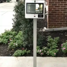 11.6" Surface Intercom on Standard Pedestal